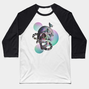 Snake Skull Baseball T-Shirt